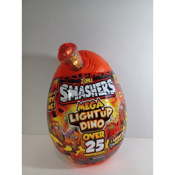 Zuru Smashers Mega Light Up Dino Epic Egg Over  25 Surprises Series 4 - Picture 2 of 7